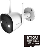 Camera IP Imou Bullet 2 4MP IPC-F42FEP cu card de 64GB