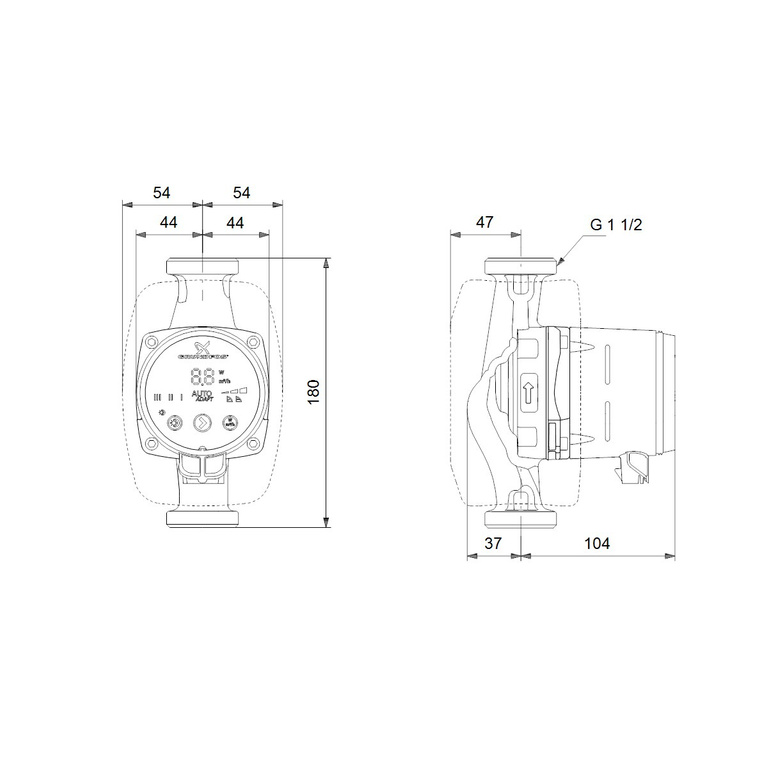 ALPHA2 25-60 N 180 1x230V 50Hz 6H