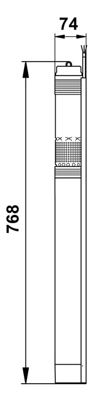 Tauchpumpe SQ 3-55 1,15kW 1x230V 50/60Hz 30m Kabel