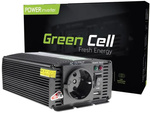 PRZETWORNICA NAPIĘCIA Green Cell 24V / 230V 300W/600W MODYFIKOWANA SINUSOIDA