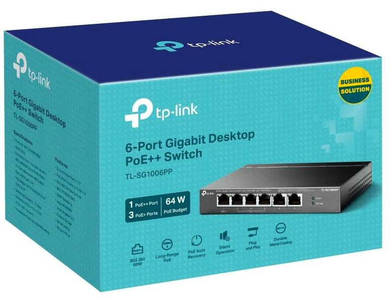 TP-LINK SWITCH TL-SG1006PP (PoE++)