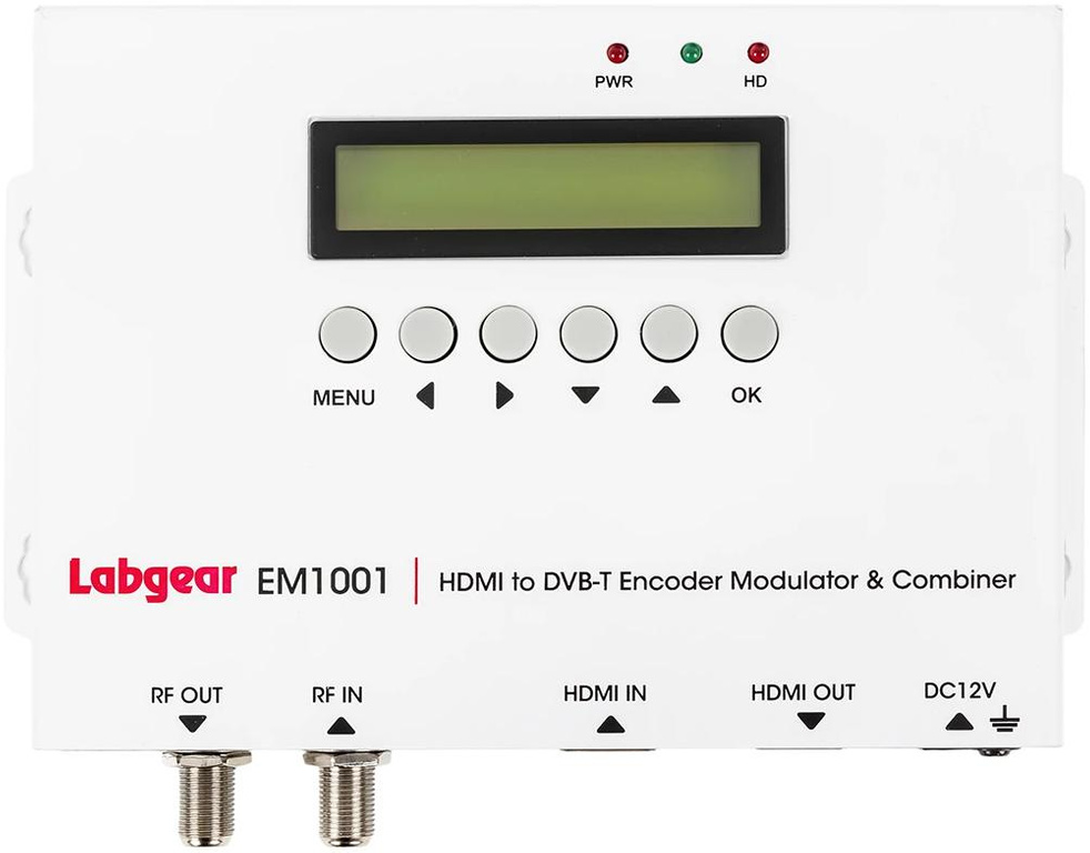 HDMI modulator for DVB-T H.264 Labgear EM1001 35MER / 100dBuV