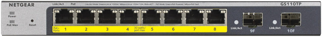 NETGEAR SWITCH GS110TP-300EUS