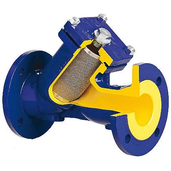 Filtru cu flanșă diagonală figura 821 DN65 PN16 cu inserție magnetică ochiuri 0.63mm 100 ochiuri/cm2 design C64