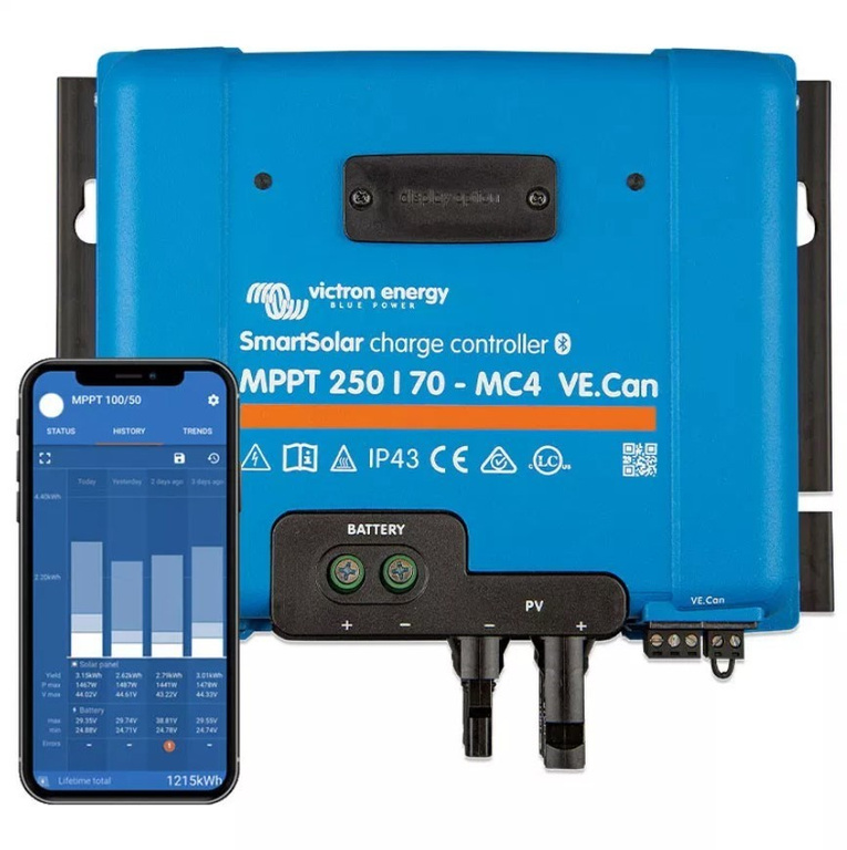 Régulateur de charge solaire Victron Energy SmartSolar MPPT 250/70-MC4