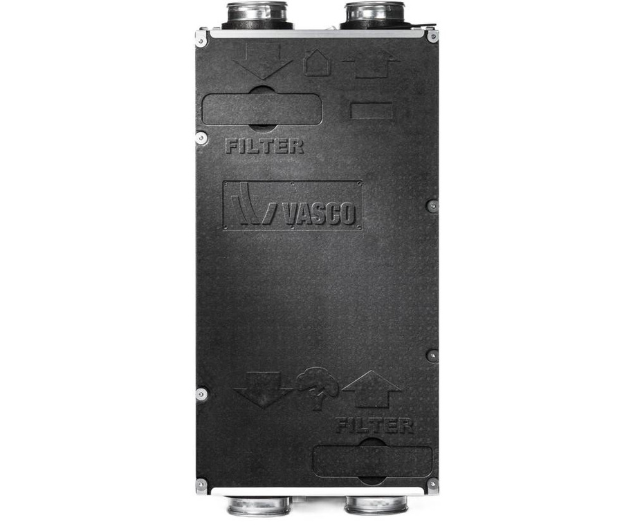 Ventilateur de récupération de chaleur VASCO Vasco D275 IIIE (275 m3/h) avec commande WiFi standard