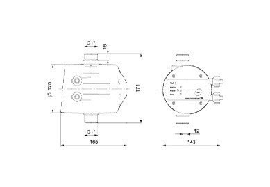 Pressure controller PM 1 22 1x230V 50/60Hz