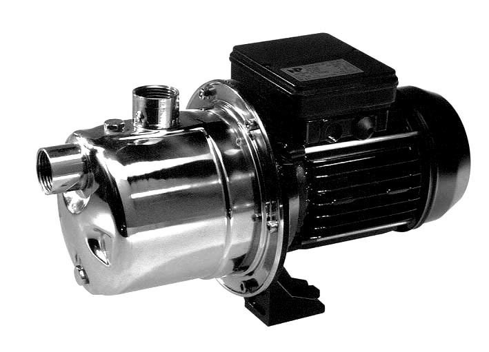 Jetinox 90/43 M(230V) - pompe horizontale auto-amorçante, Qmax = 90 l/min, Hmax = 43 m, aspiration jusqu'à 9 m