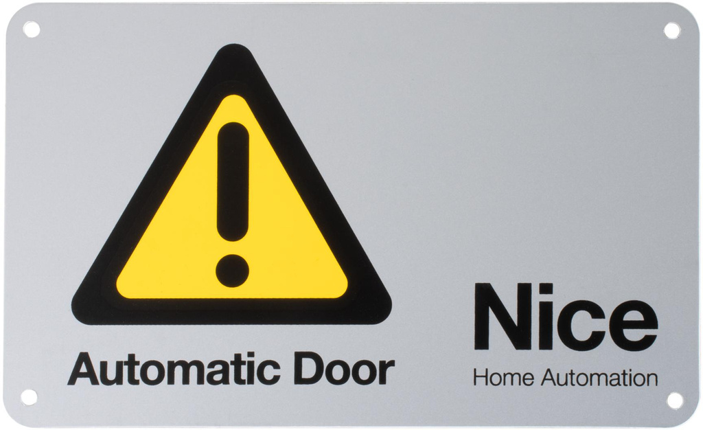 Set Nice WINGO 3524 24V for double-leaf gate without photocells