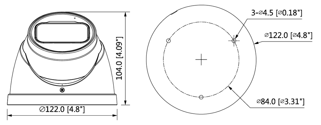 Dahua 4 az 1-ben kamera HAC-HDW2501T-Z-A-27135-S2