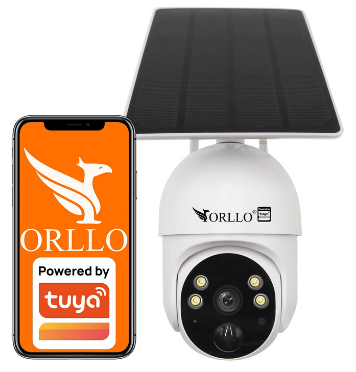 Caméra IP PTZ 4G LTE sans fil avec panneau solaire Orllo TZ1 PRO