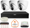 BCS Point IP Surveillance Kit 3x Kamera BCS-P-EIP28FWR3-Ai2 DVR mit 1TB Laufwerk