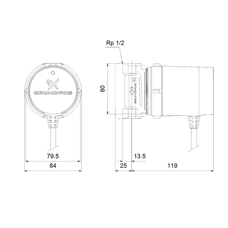 Circulation pump C.W.U COMFORT 15-14 B PM