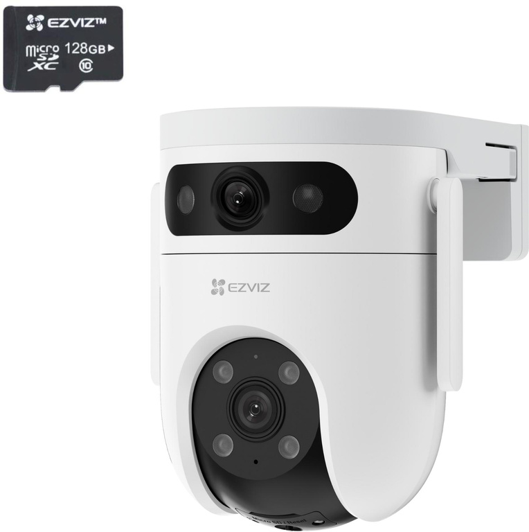 EZVIZ H9C Caméra IP 5MP+5MP avec carte mémoire microSD 128GB