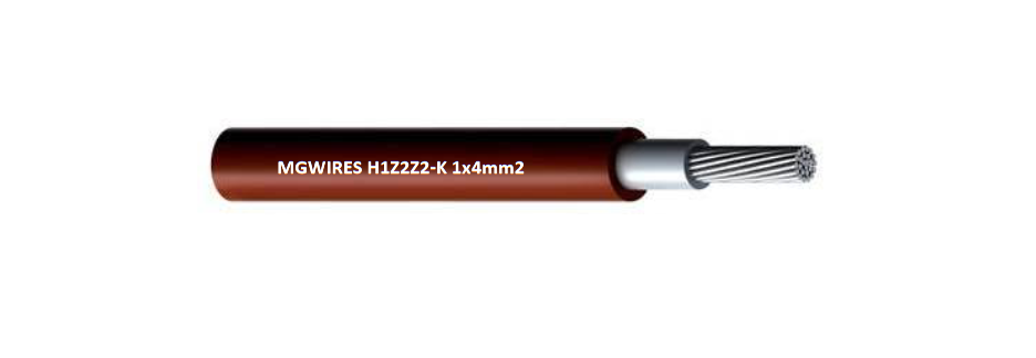 CÂBLE SOLAIRE 4mm2 MG Wires, H1Z2Z2-K RED SHOULDER 500m