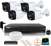 Conjunto de vigilancia IP Dahua de 4 cámaras de 4Mpx IPC-HFW1439TL1-A-IL con DVR y accesorios