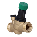 Regulator de presiune, DN20, filete de conectare: 3/4 inch intern și 1 inch extern pe fiecare port. Conexiune pentru manometru: G 1/4 inch