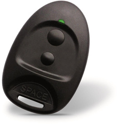 CAME SPACE SP2 (001PL0017) - 2-kanals fjärrkontroll med grön LED, kompatibel med CAME 433,92 MHz-mottagare