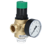 Tryckregulator, med skruvar, 3/4 tum, med tryckmätare 0-10 bar